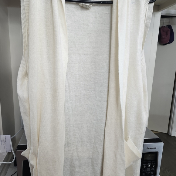 Elegant Cream Open-Front Cardigan - Picture 1 of 5